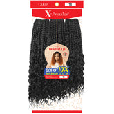 Outre X-Pression Twisted Up Pre-Looped Crochet Braid - BOHO BOX BRAID 12"13"14" 10X